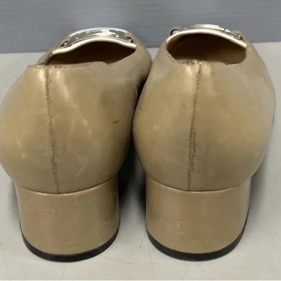 Gucci Marmont Ballet Loafer Beige & White Heels - Size 9B, w/ COA - Picture 7 of 16